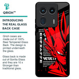 Red Vegeta Glass Case for Motorola Edge 50 Ultra 5G