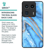 Vibrant Blue Marble Glass Case for Motorola Edge 50 Ultra 5G