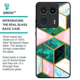 Seamless Green Marble Glass Case for Motorola Edge 50 Ultra 5G
