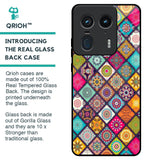 Multicolor Mandala Glass Case for Motorola Edge 50 Ultra 5G