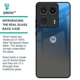 Blue Grey Ombre Glass Case for Motorola Edge 50 Ultra 5G