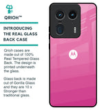 Pink Ribbon Caddy Glass Case for Motorola Edge 50 Ultra 5G