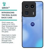 Vibrant Blue Texture Glass Case for Motorola Edge 50 Ultra 5G