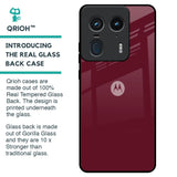 Classic Burgundy Glass Case for Motorola Edge 50 Ultra 5G