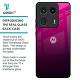 Purple Ombre Pattern Glass Case for Motorola Edge 50 Ultra 5G