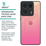 Pastel Pink Gradient Glass Case For Motorola Edge 50 Ultra 5G