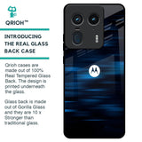 Blue Rough Abstract Glass Case for Motorola Edge 50 Ultra 5G