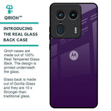 Dark Purple Glass Case for Motorola Edge 50 Ultra 5G