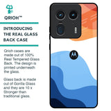 Wavy Color Pattern Glass Case for Motorola Edge 50 Ultra 5G