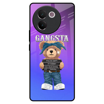 Gangsta Bear Vivo V30e Glass Back Cover Online