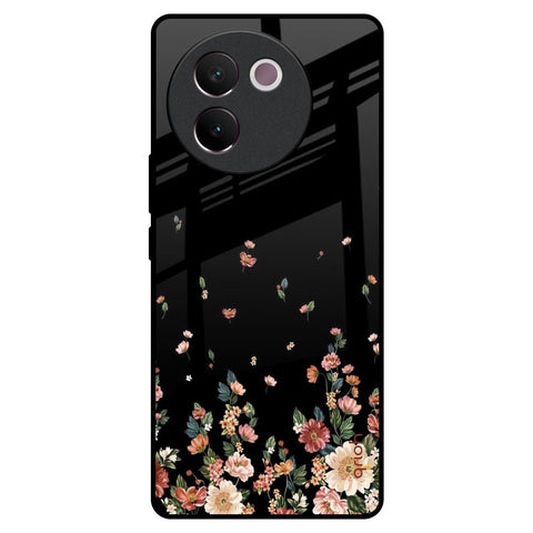 Floating Floral Print Vivo V30e Glass Back Cover Online