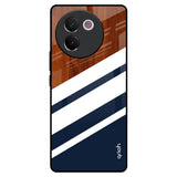 Bold Stripes Vivo V30e Glass Back Cover Online