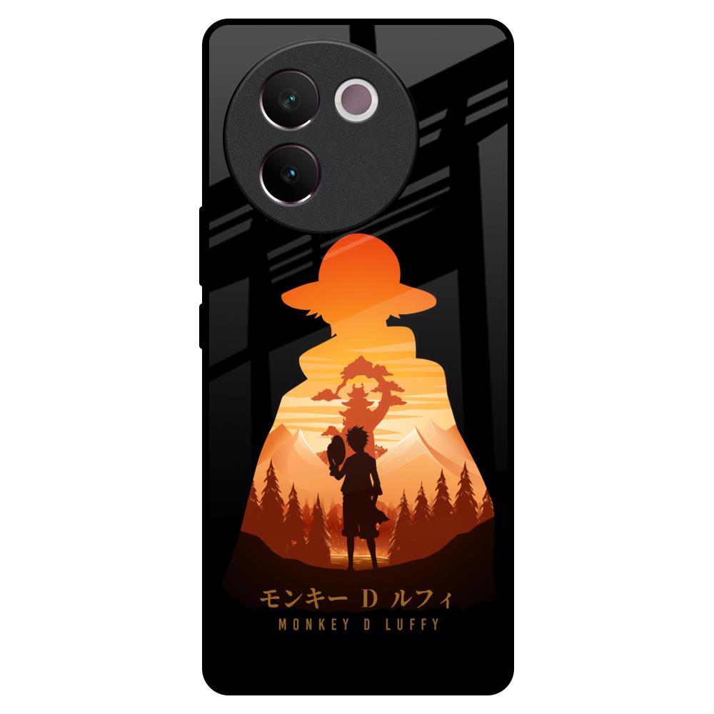 Luffy One Piece Vivo V30e Glass Back Cover Online