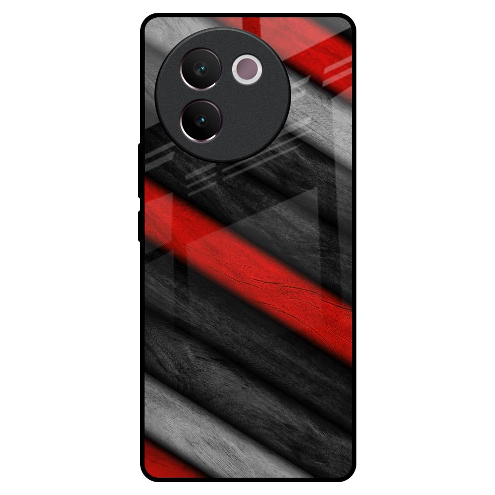 Soft Wooden Texture Vivo V30e Glass Back Cover Online
