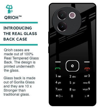 Classic Keypad Pattern Glass Case for Vivo V30e