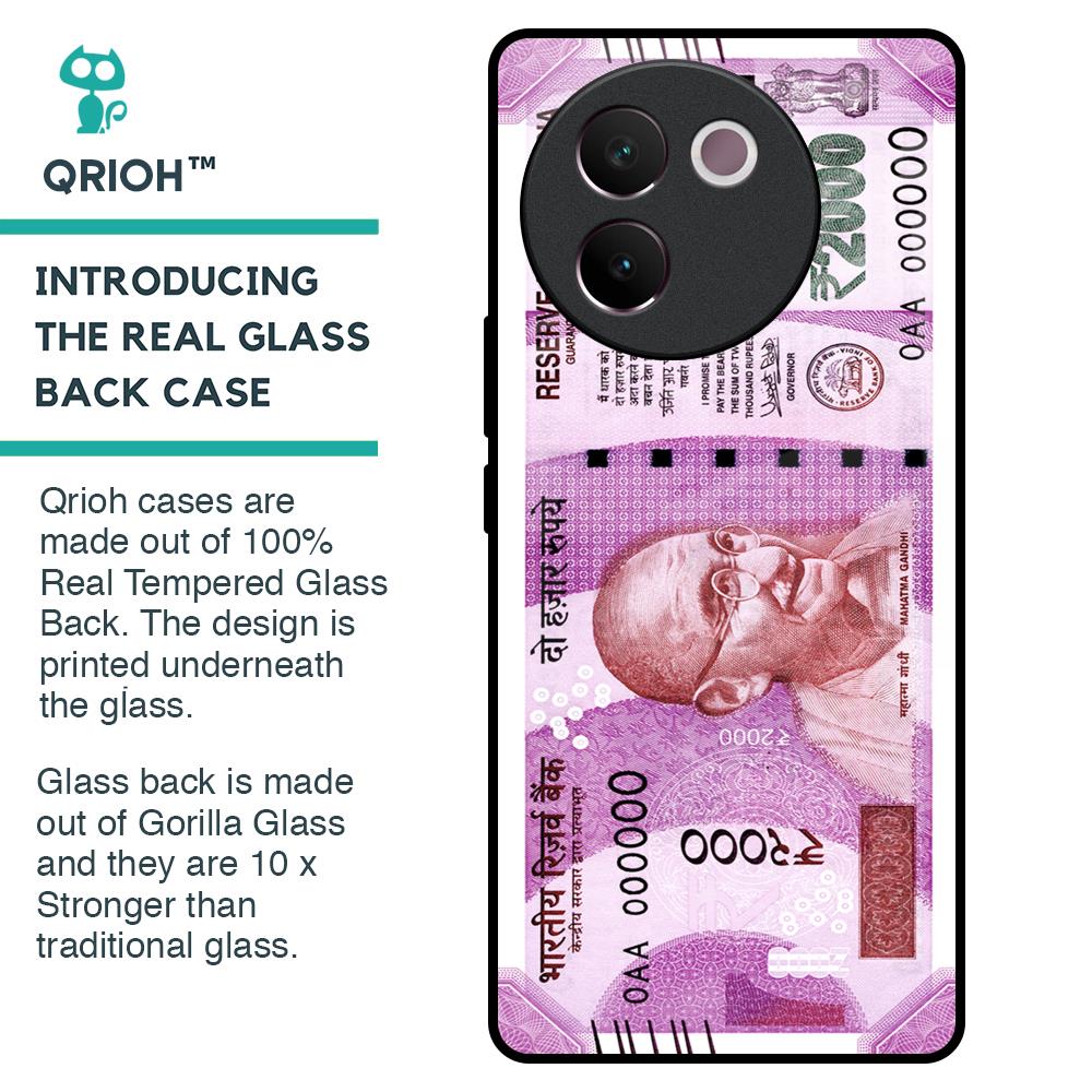 Stock Out Currency Glass Case for Vivo V30e