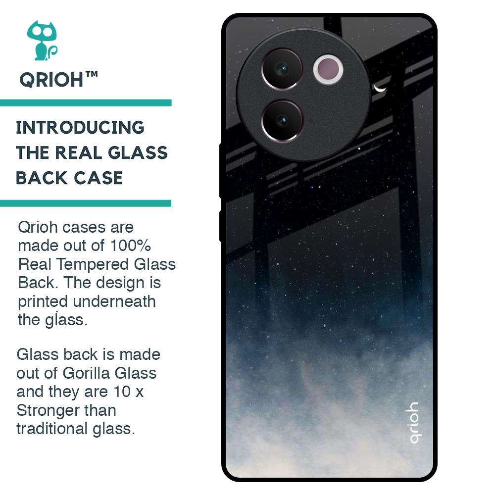 Black Aura Glass Case for Vivo V30e