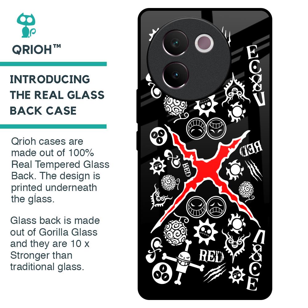 Red Zone Glass Case for Vivo V30e