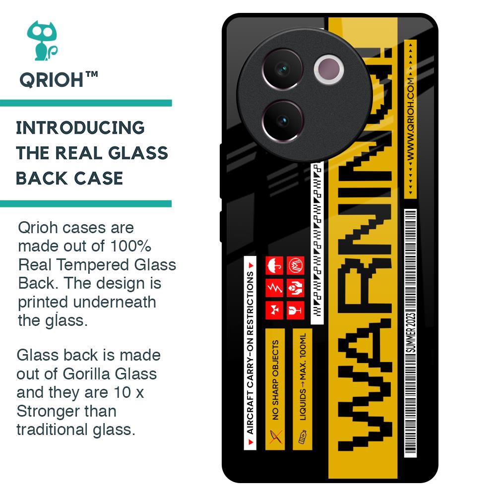 Aircraft Warning Glass Case for Vivo V30e