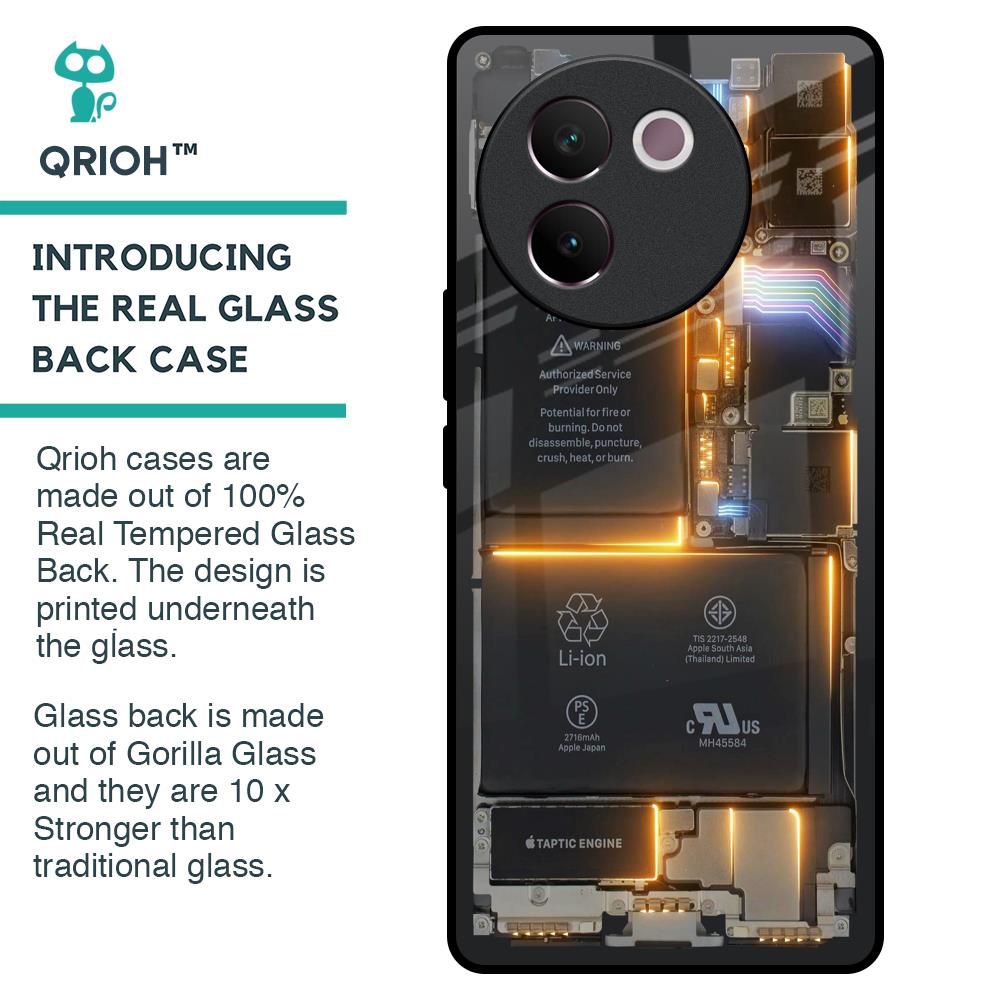 Glow Up Skeleton Glass Case for Vivo V30e