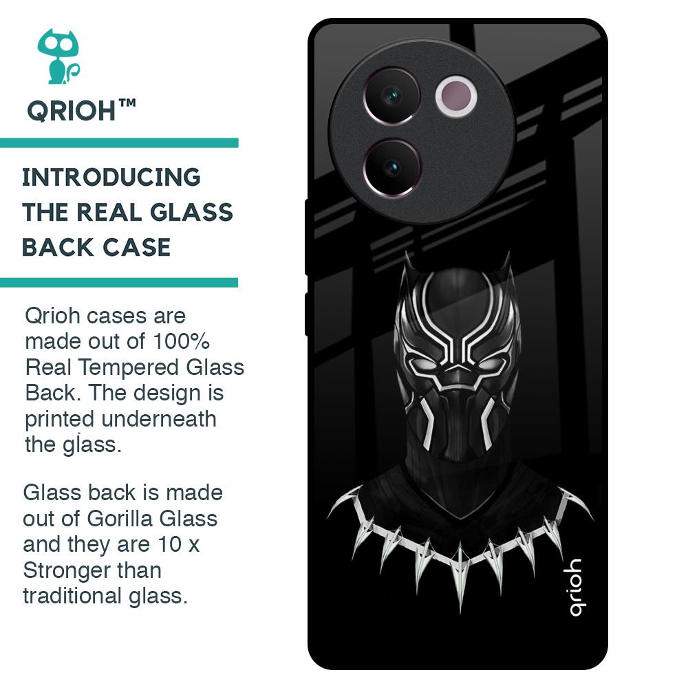 Dark Superhero Glass Case for Vivo V30e