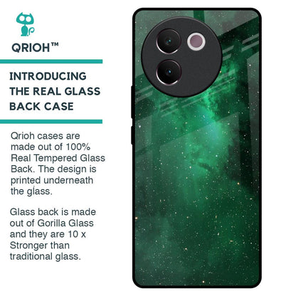 Emerald Firefly Glass Case For Vivo V30e