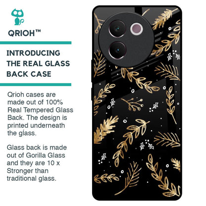 Autumn Leaves Glass Case for Vivo V30e