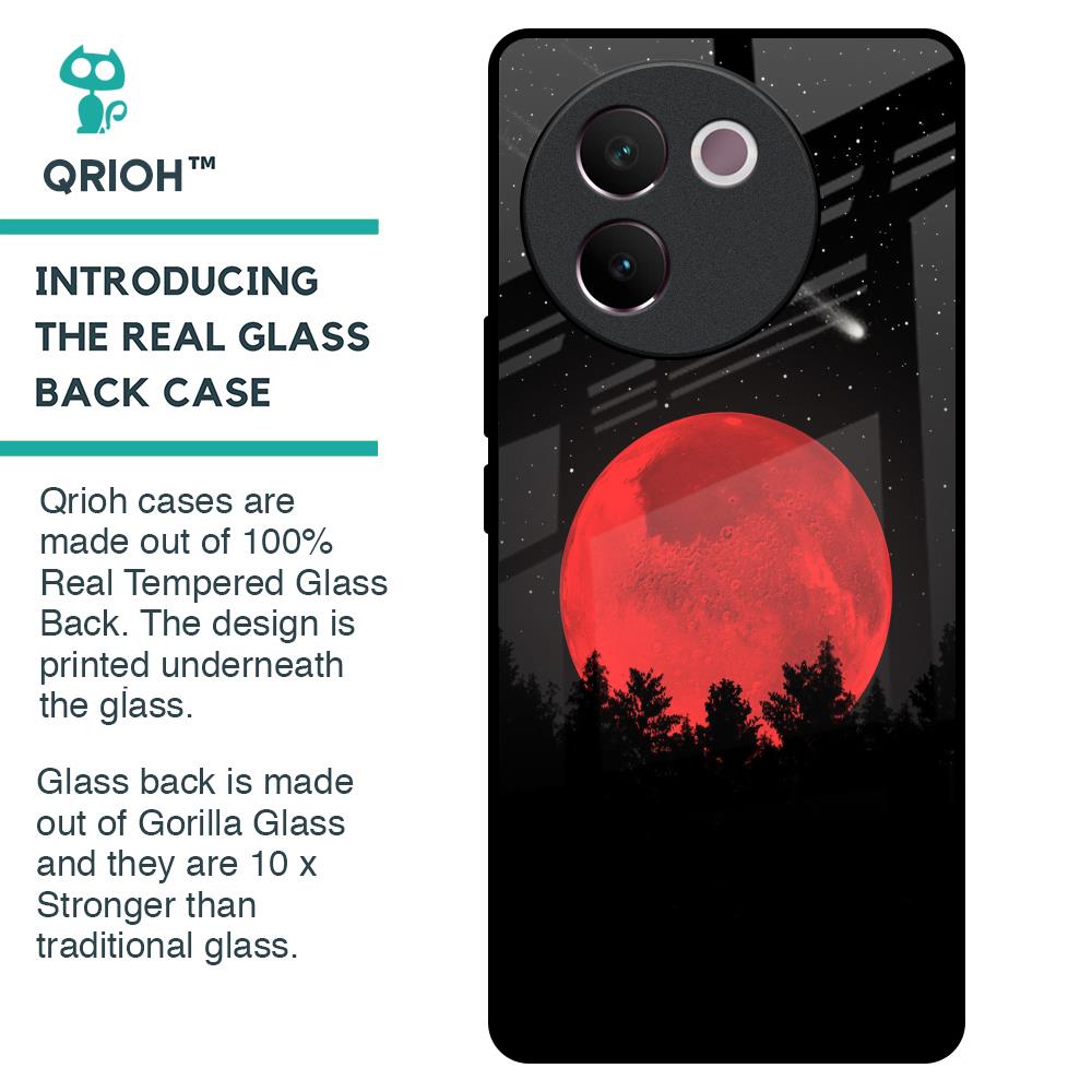 Moonlight Aesthetic Glass Case For Vivo V30e