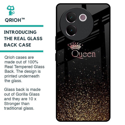 I Am The Queen Glass Case for Vivo V30e