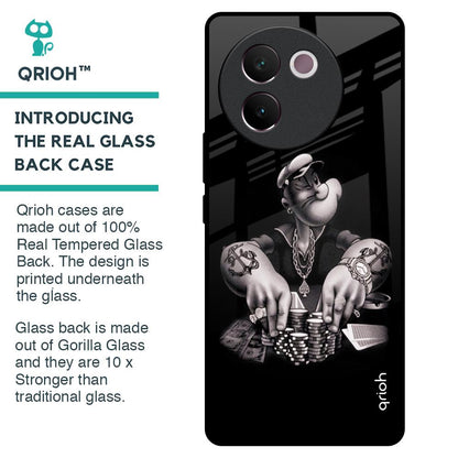 Gambling Problem Glass Case For Vivo V30e