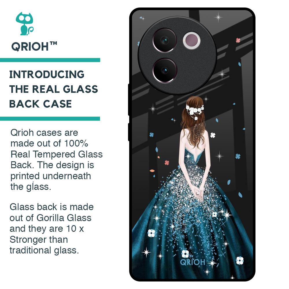 Queen Of Fashion Glass Case for Vivo V30e