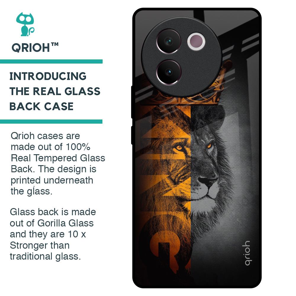 King Of Forest Glass Case for Vivo V30e