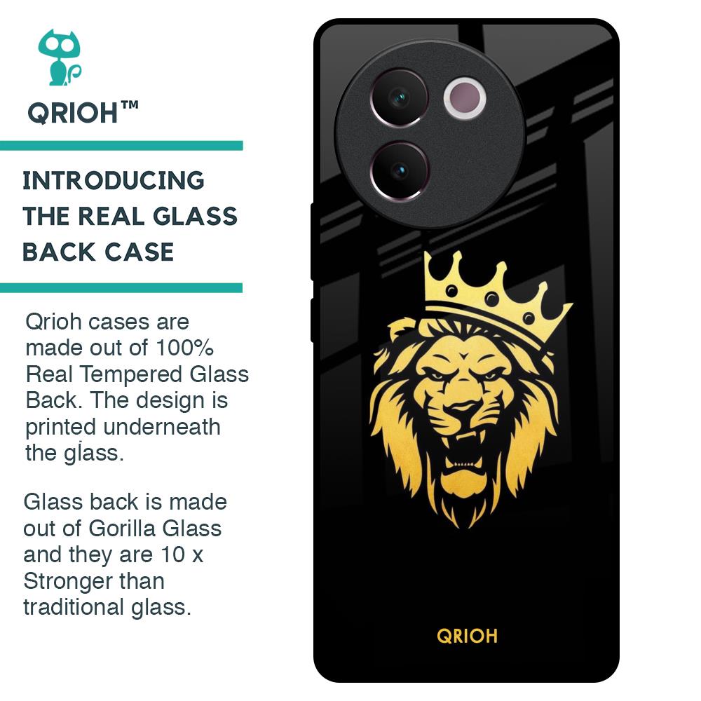 Lion The King Glass Case for Vivo V30e