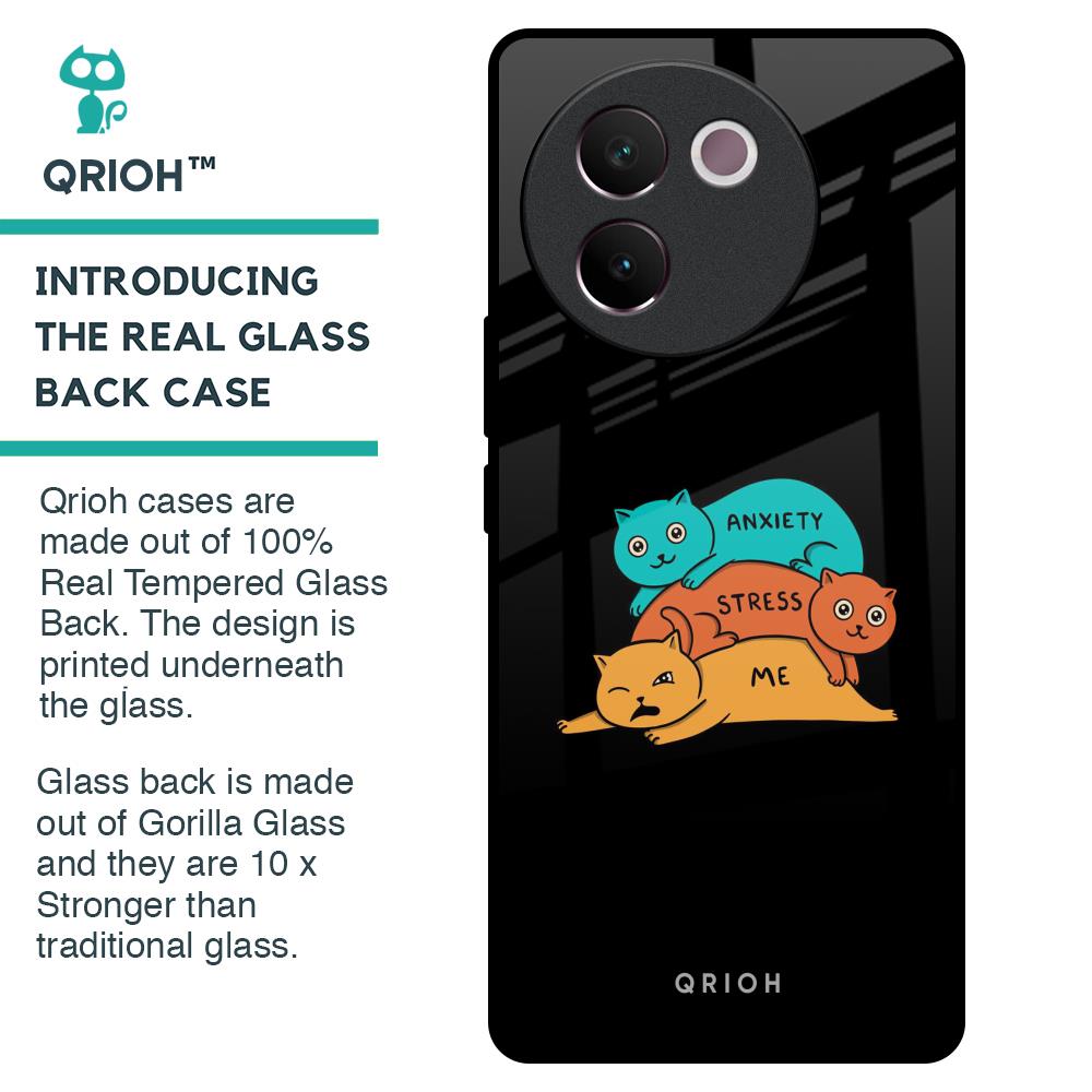 Anxiety Stress Glass Case for Vivo V30e