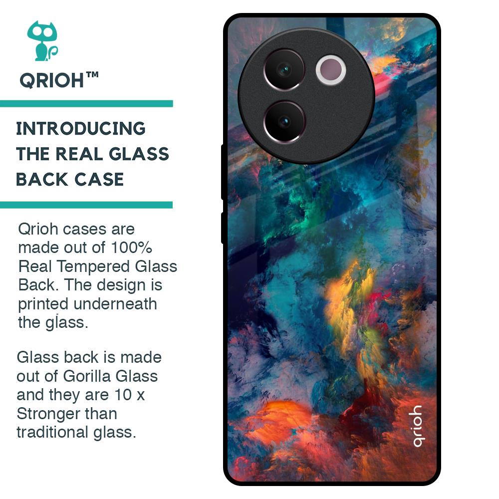 Cloudburst Glass Case for Vivo V30e