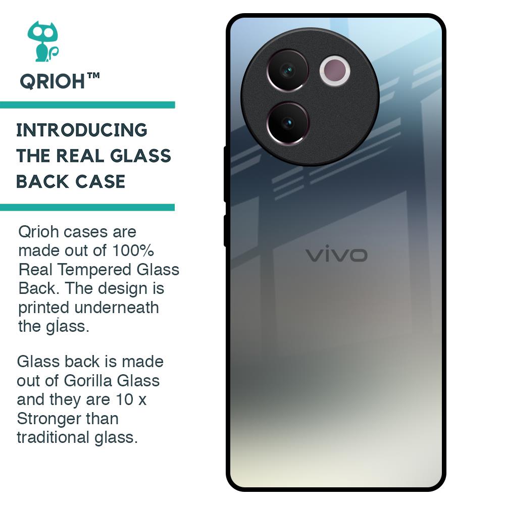 Tricolor Ombre Glass Case for Vivo V30e