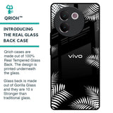 Zealand Fern Design Glass Case For Vivo V30e