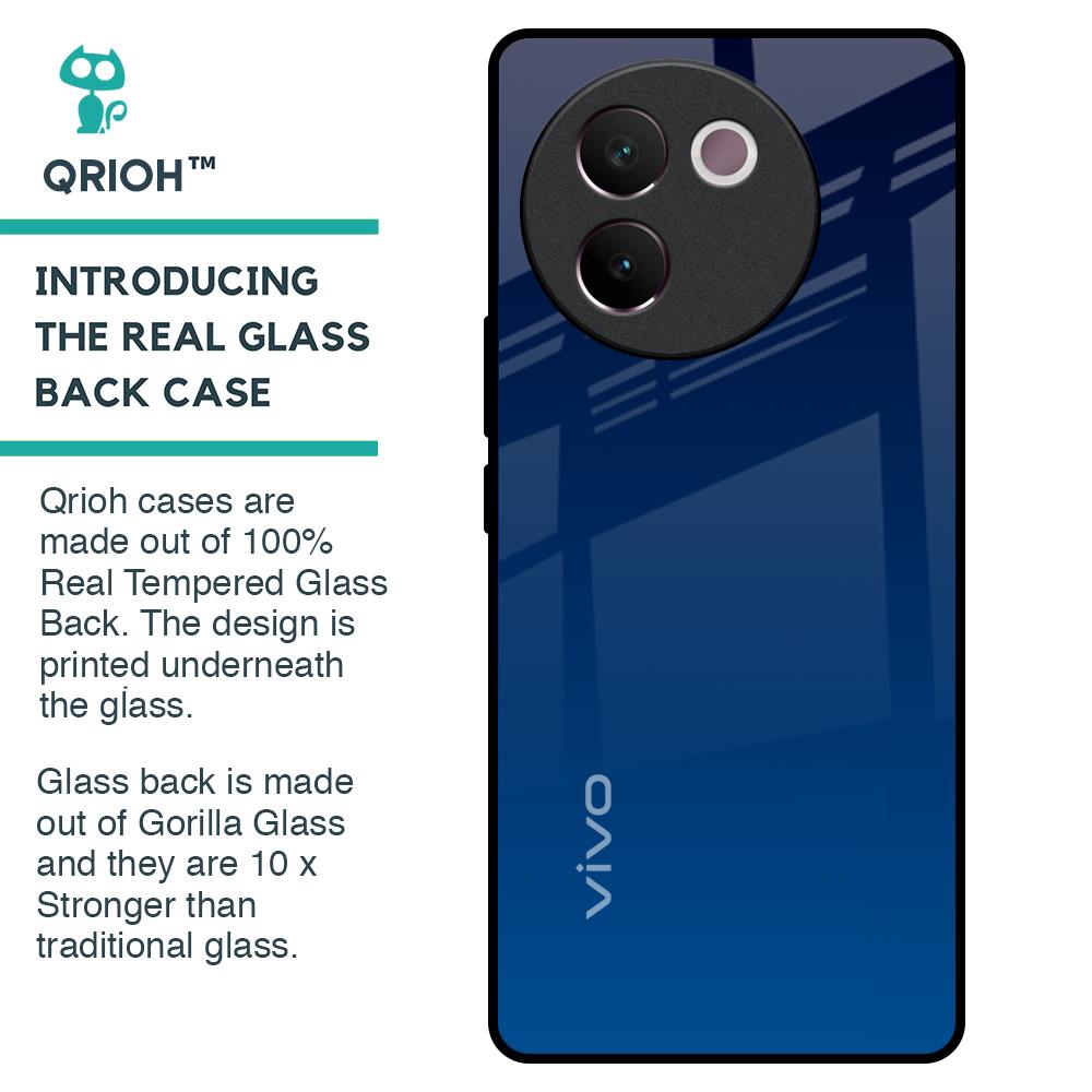 Very Blue Glass Case for Vivo V30e