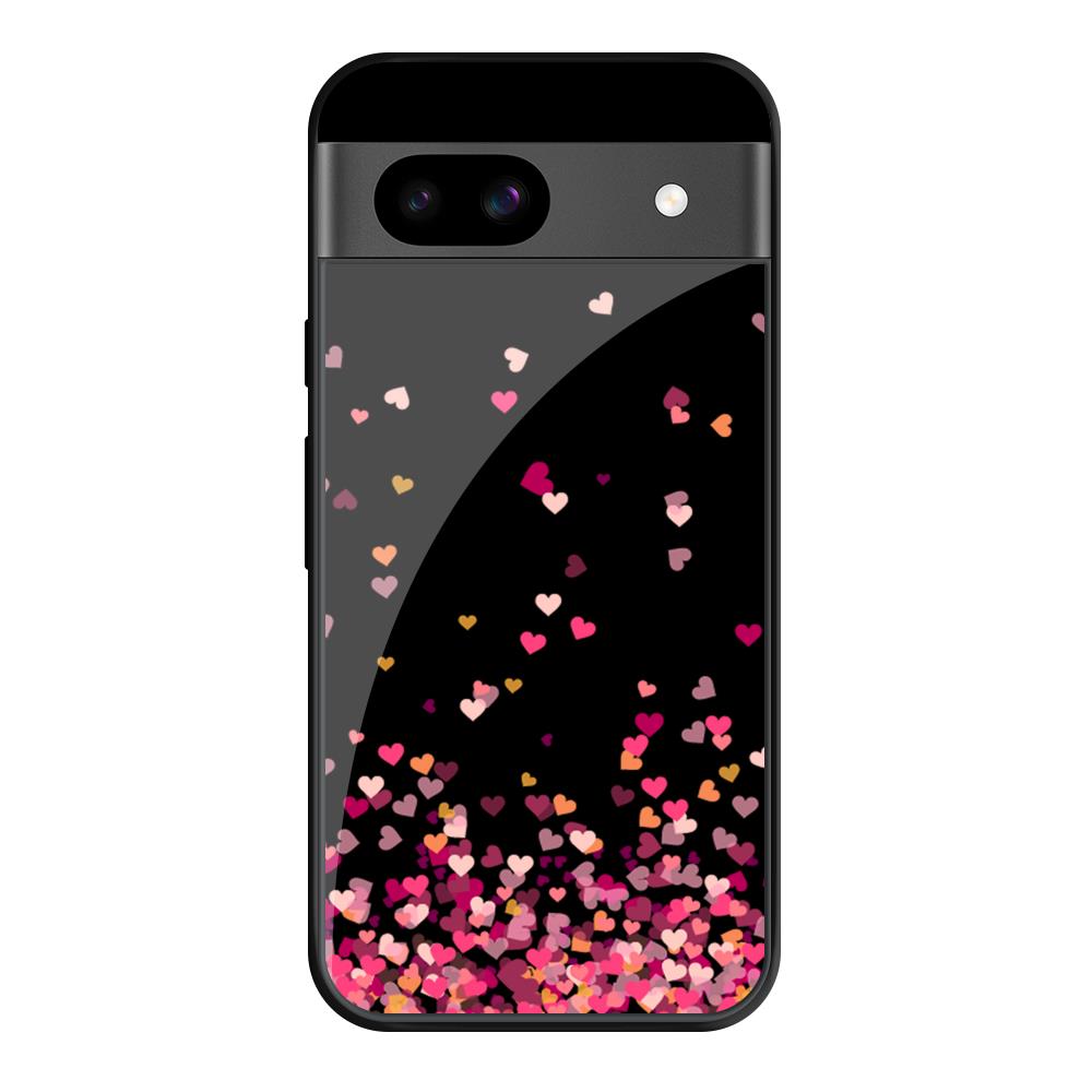 Heart Rain Fall Google Pixel 8A Glass Cases & Covers Online