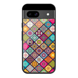 Multicolor Mandala Google Pixel 8A Glass Cases & Covers Online