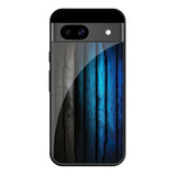 Grey & Blue Wooden Texture Google Pixel 8A Glass Cases & Covers Online