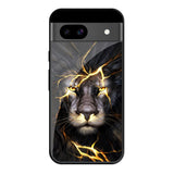 Golden Grey Lion Google Pixel 8A Glass Cases & Covers Online