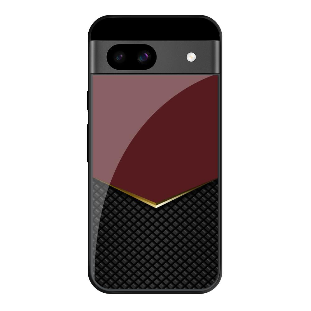 Shining Chevron Red Google Pixel 8A Glass Cases & Covers Online