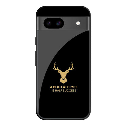 Black Gold Deer Google Pixel 8A Glass Cases & Covers Online