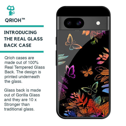 Rainbow Butterfly Glass Case for Google Pixel 8A
