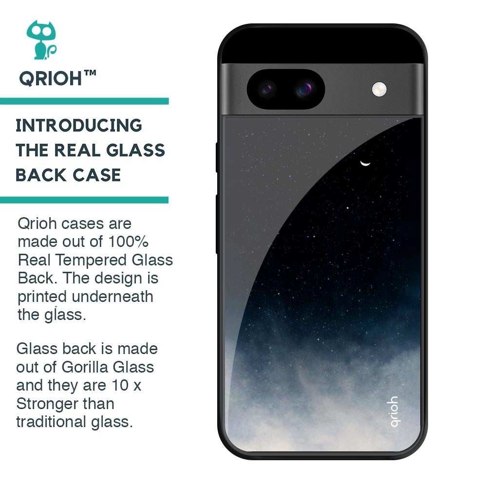 Black Aura Glass Case for Google Pixel 8A