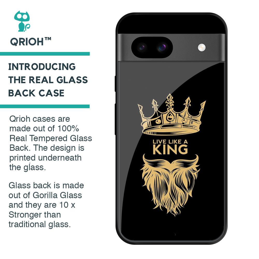 King Life Glass Case for Google Pixel 8A