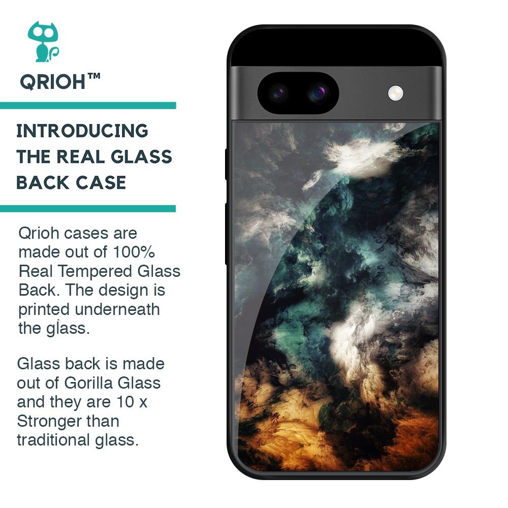 Multicolor Cloudy Smoke Glass Case for Google Pixel 8A