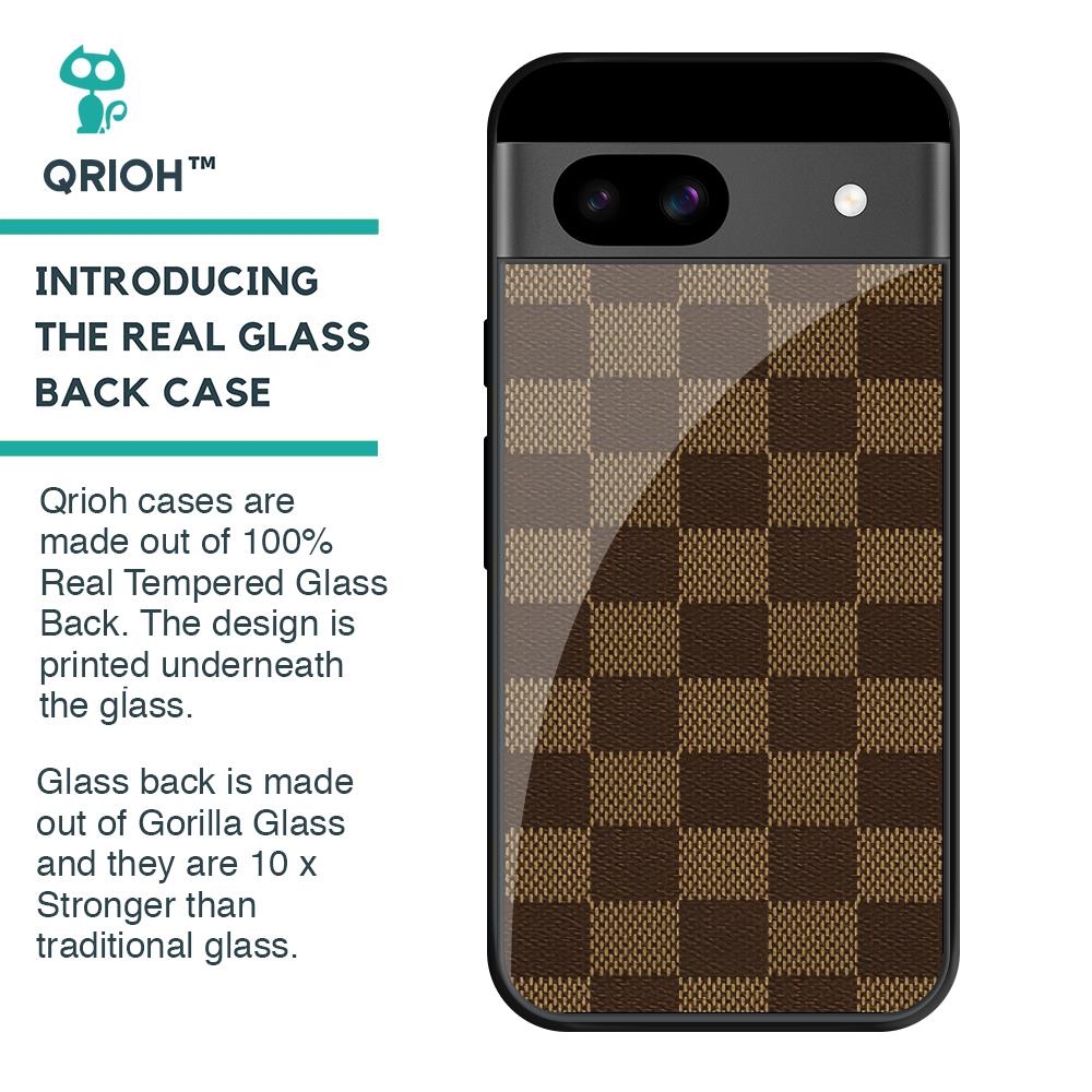Brown Block Glass Case for Google Pixel 8A