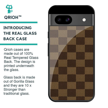 Brown Block Glass Case for Google Pixel 8A